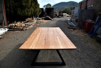 figured oak dining table